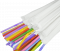 Трубочки з гофрой d-4.8 мм L-210 мм кольорові в індив.папер.упак 100 шт
