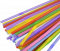 Трубочки з гофрой d-4.8 мм L-210 мм кольорові в індив.папер.упак 100 шт