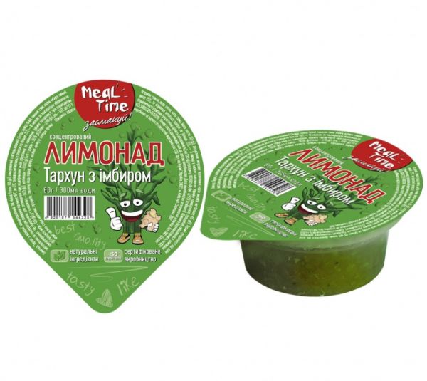 Концентрат лимонаду Meal Time Тархун з імбиром 60 г