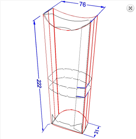 Упаковка картонна для шаурми, бурито, хот-догов СВІТЛА 100 шт