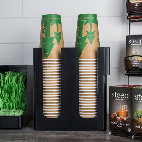 Диспенсер для бумажних стаканів та кришек на 2 відділення One Chef