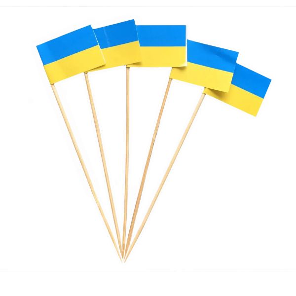 Прапорець для бургера Ukraine 100 шт
