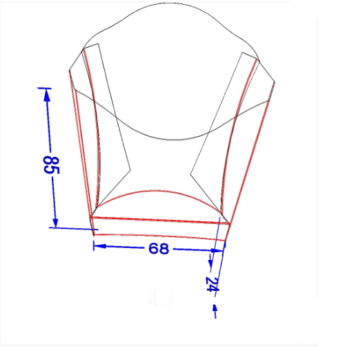 Картонна упаковка для картоплі фрі міні біла 100 шт