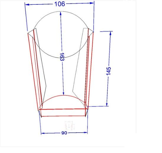 Картонна упаковка для картоплі фрі максі біла 100 шт