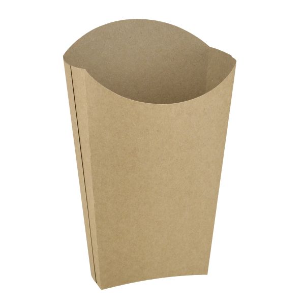 Картонна упаковка для картоплі фрі 200-250 г 163*100 мм КРАФТ