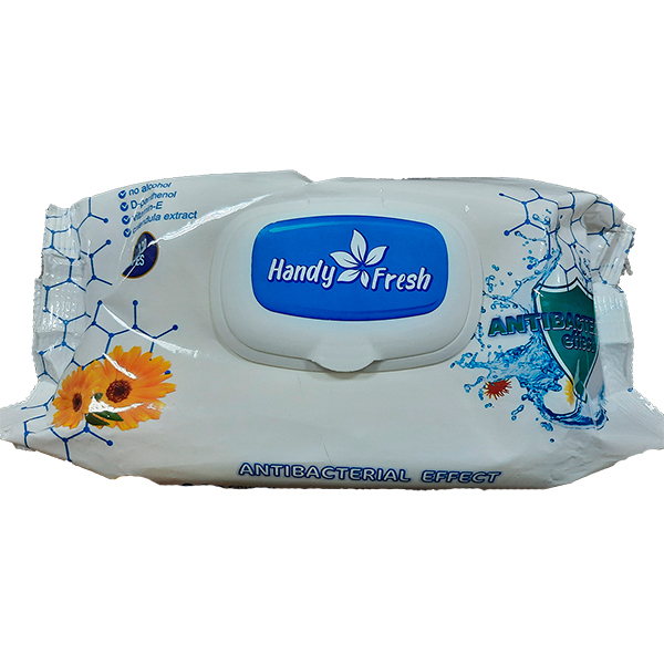 Серветки вологі Handy Fresh Антібактеріальна з клапаном 120 шт