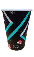 Стакан бумажный 340 мл JUST DRINK WINTER