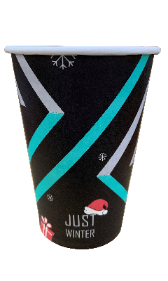 Стакан паперовий 340 мл JUST DRINK WINTER