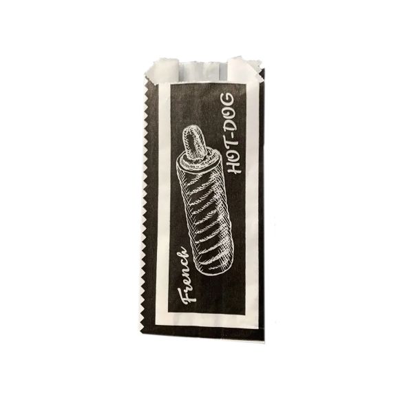 Упаковка паперова для французських хот-догів жиростійка 170*72*40 мм 45г/м2 МАЛЮНОК