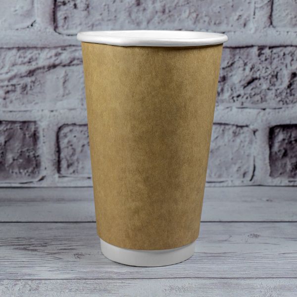 Стакан паперовий двошаровий PREMIUM 500 мл 16oz