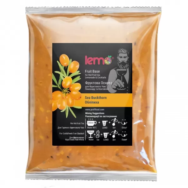 Концентрат для лимонаду та чаю LEMO Обліпиха 1 кг