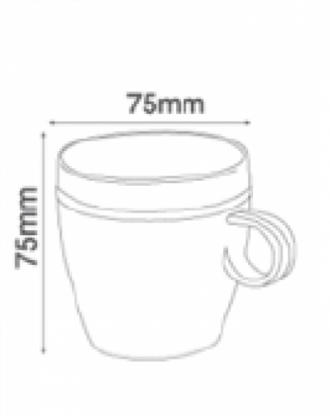Утримувач для вставки в чашку 75х75 мм з PSM