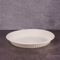 Тарелка БИО d-20,5 см h-3 см из кукурузного крахмала 50 шт