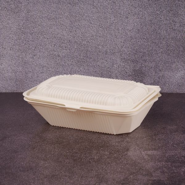 Ланч-бокс БІО 220*150*50 мм з кукурудзяного крохмалю 100 шт