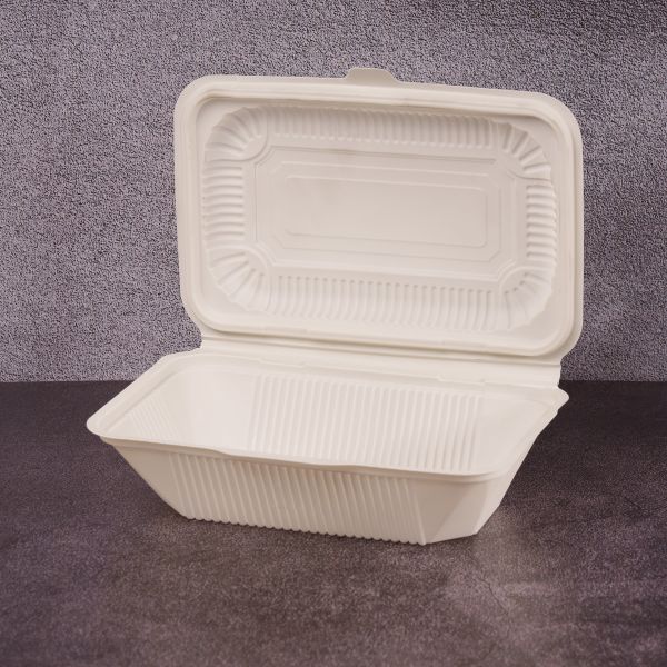 Ланч-бокс БІО 220*150*50 мм з кукурудзяного крохмалю 100 шт