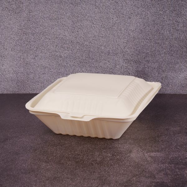 Ланч-бокс для бургера БІО 200*200*80 мм з кукурудзяного крохмалю 70 шт