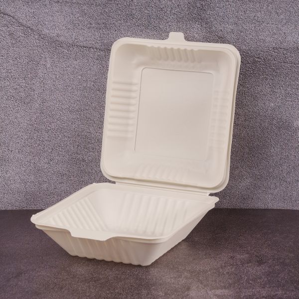 Ланч-бокс для бургера БІО 200*200*80 мм з кукурудзяного крохмалю 70 шт
