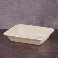 Лоток БИО 800 мл 220*170*45 мм из кукурузного крахмала 75 шт
