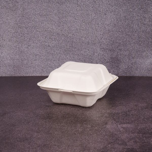 Ланч-бокс для бургера БІО 150*150*75 мм з цукрової тростини 50 шт
