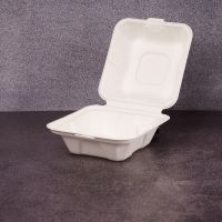 Ланч-бокс для бургера БІО 150*150*75 мм з цукрової тростини 50 шт