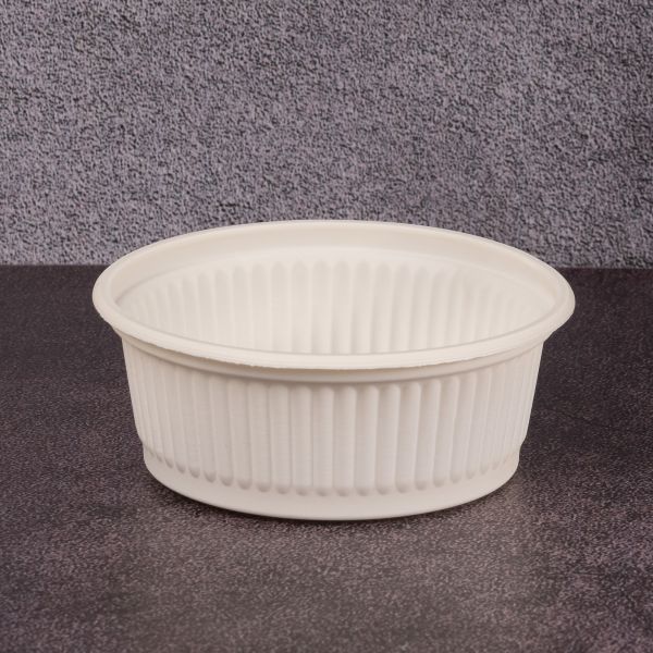 Салатниця БІО 400 мл d-125 мм h-42 мм з кукурудзяного крохмалю 200 шт