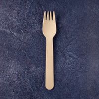 Виделка дерев`яна 16 см 100 шт