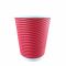 Гофростакан Spiral 270 мл червоний