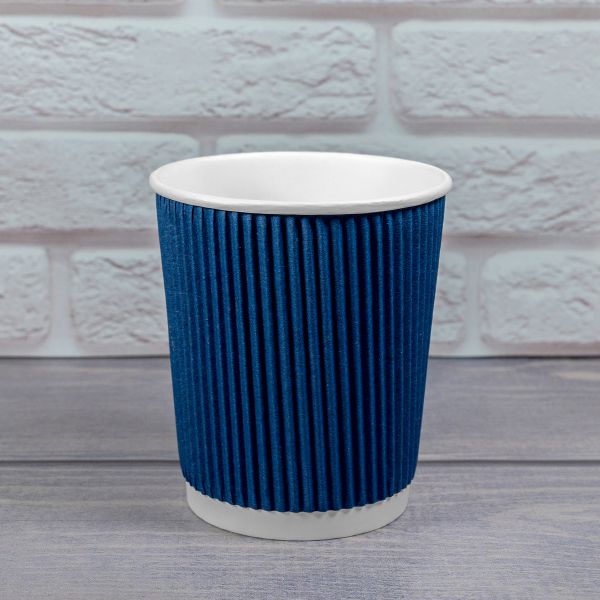Гофростакан 300 мл синій