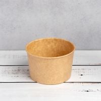 Контейнер паперовий суповий 470 мл d-110 мм h-68 мм КРАФТ