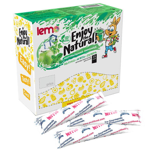 Концентрат для лимонаду та чаю LEMO Яблуко-Селера 45 г