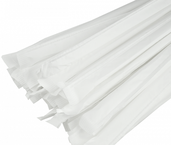 Трубочки з гофрой d-4.8 мм L-210 мм кольорові в індив.папер.упак 100 шт