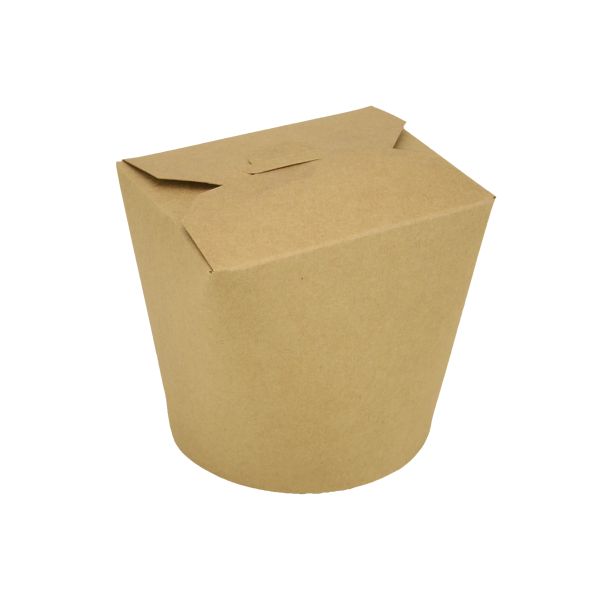 Коробка картонна для локшини (Паста Бокс) 700 мл КРАФТ/БІЛА