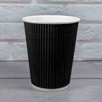 Гофростакан 400 мл чорний