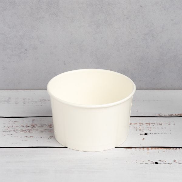 Контейнер паперовий суповий 470 мл d-110 мм h-68 мм 2PE БІЛИЙ