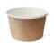 Контейнер паперовий суповий 470 мл d-110 мм h-68 мм 2PE КРАФТ/БІЛИЙ