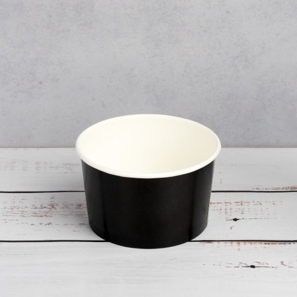 Контейнер паперовий суповий 470 мл d-110 мм h-68 мм 2PE ЧОРНИЙ/БІЛИЙ