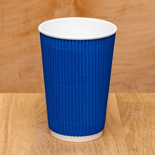 Гофростакан 500 мл синій