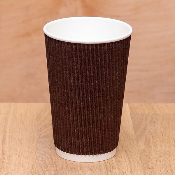 Гофростакан 500 мл коричневий