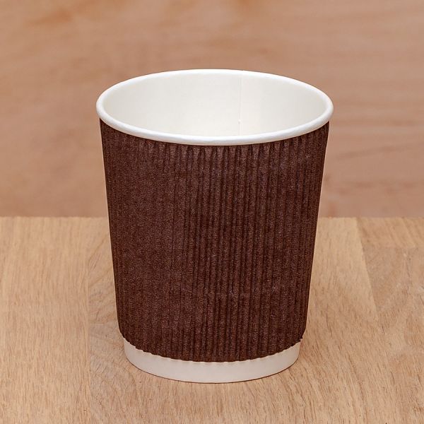 Гофростакан 300 мл коричневий