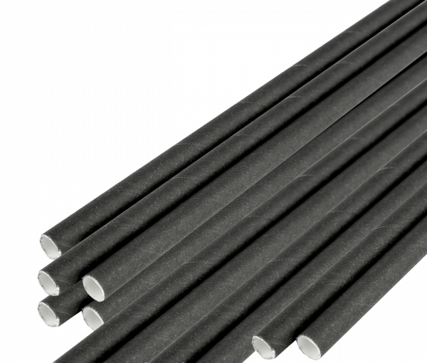 Трубочки паперові d=6 мм L=195 мм 100 шт чорні