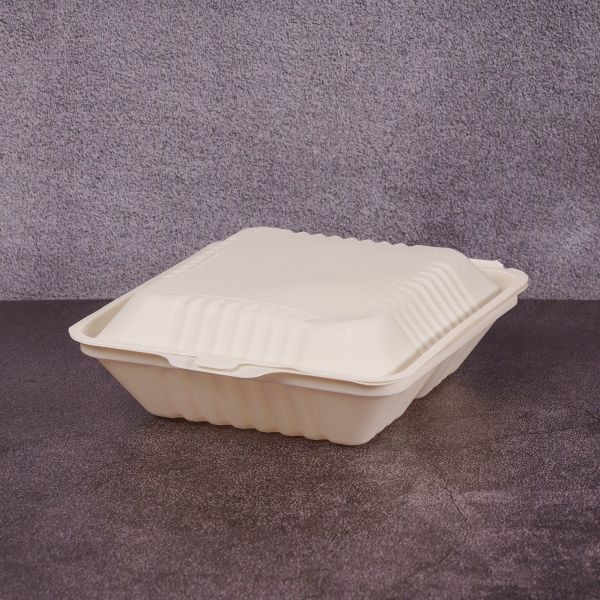 Ланч-бокс трисекційний БІО 211*195*70 мм з кукурудзяного крохмалю