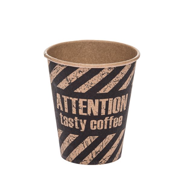 Стакан паперовий КРАФТ ATTENTION 110 мл