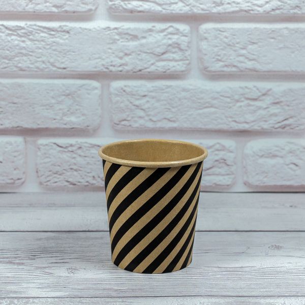 Стакан паперовий КРАФТ SPIRAL 110 мл