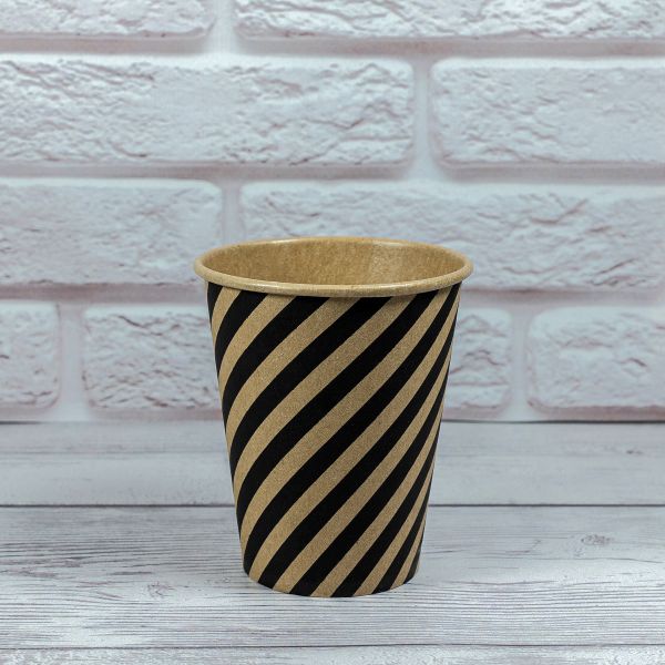 Стакан паперовий КРАФТ SPIRAL 185 мл