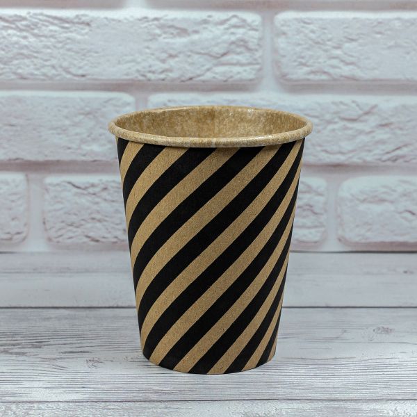 Стакан паперовий КРАФТ SPIRAL 250 мл