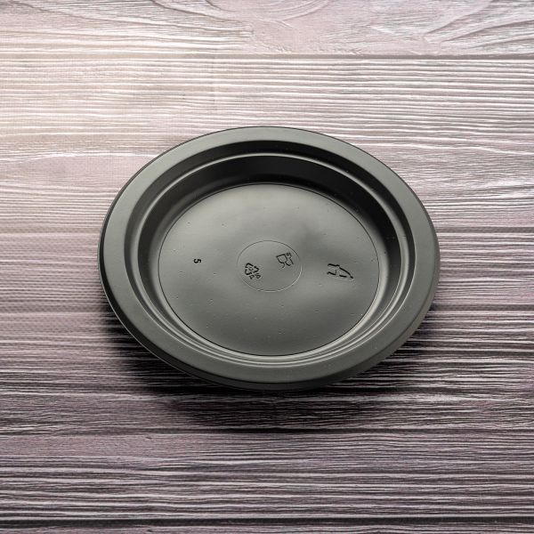 Тарілка пластикова Bittner d-17,6 см ЧОРНА 50 шт