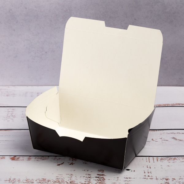 Коробка картонна для суші та других страв 165*105*58 мм ЧОРНА