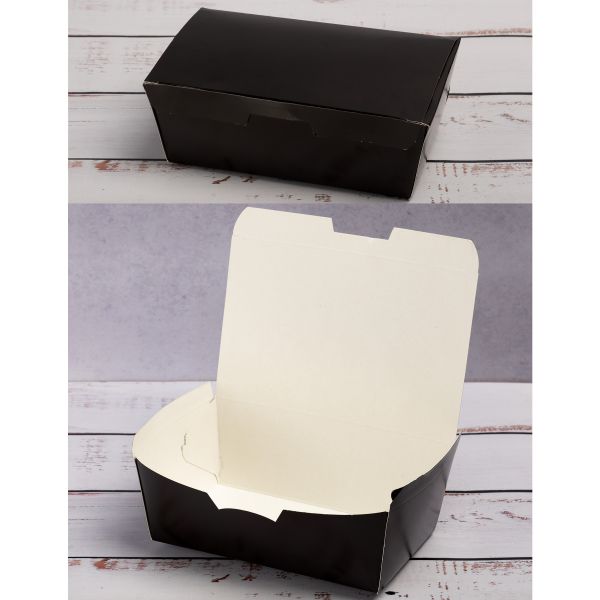 Коробка картонна для суші та других страв 165*105*58 мм ЧОРНА