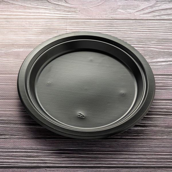 Тарілка пластикова Bittner d-22 см ЧОРНА 25 шт