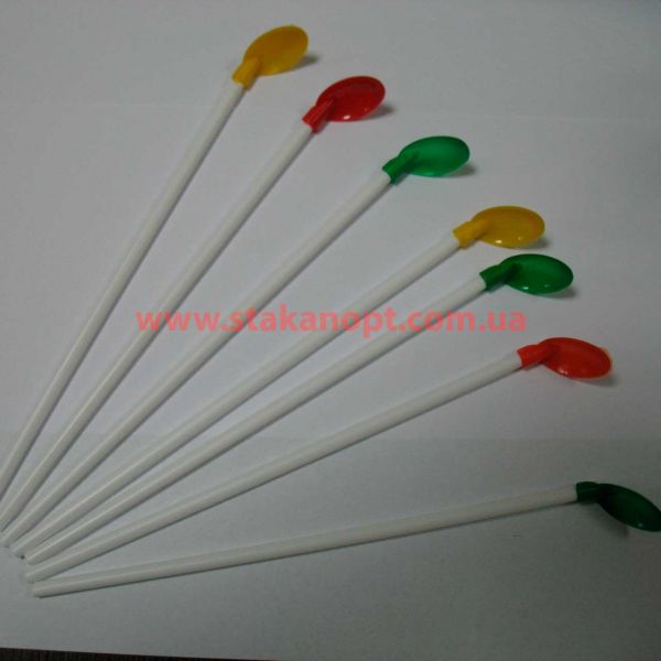 Трубочка-ложечка 22см 50шт д/десерту